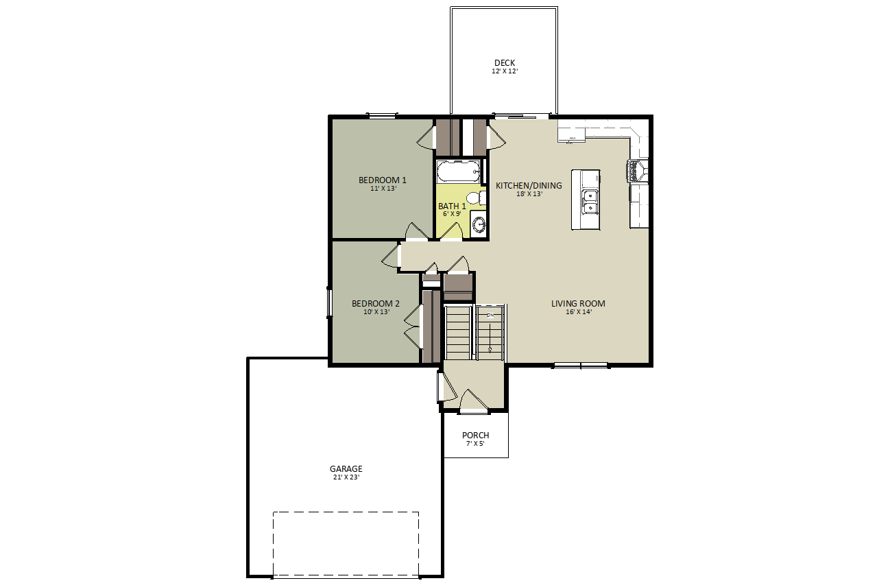 Korbel First Floor Floor Plan